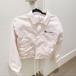 champion windbreaker crop jacket